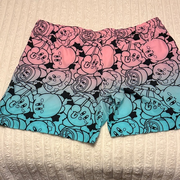Pink and Blue Character Print swim Shorts no liner - Picture 3 of 4